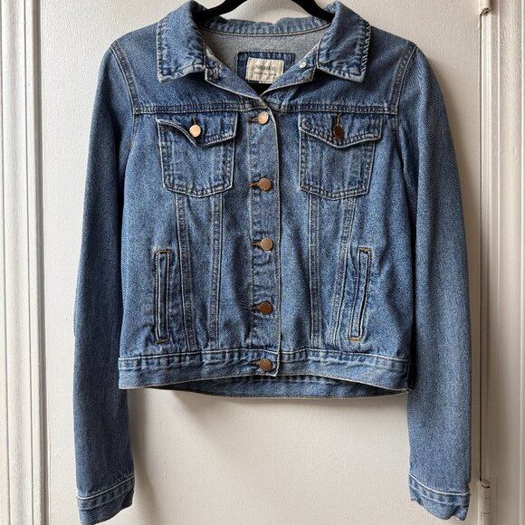 Forever 21 Women's Cropped Essential Denim Jacket S - Picture 1 of 7